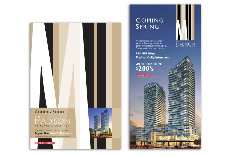 High Rise, Madison Homes, The Madison, Print Advertising