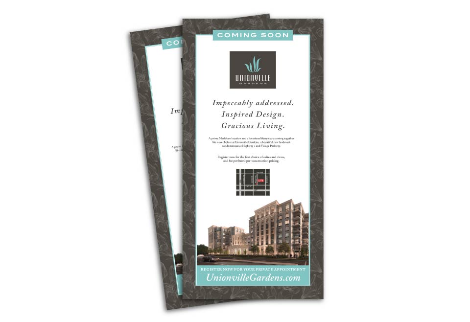 High Rise, Wyview Group, Unionville Garden, Print Advertising
