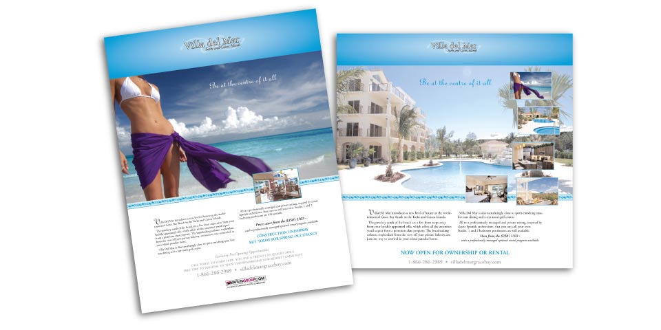 International, Kaitlin Corporation, Villa Del Mar, Print Advertising