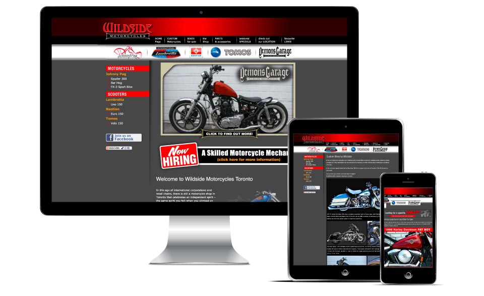 Other, Wildside Motorcycles, Wildside Motorcycles, Website