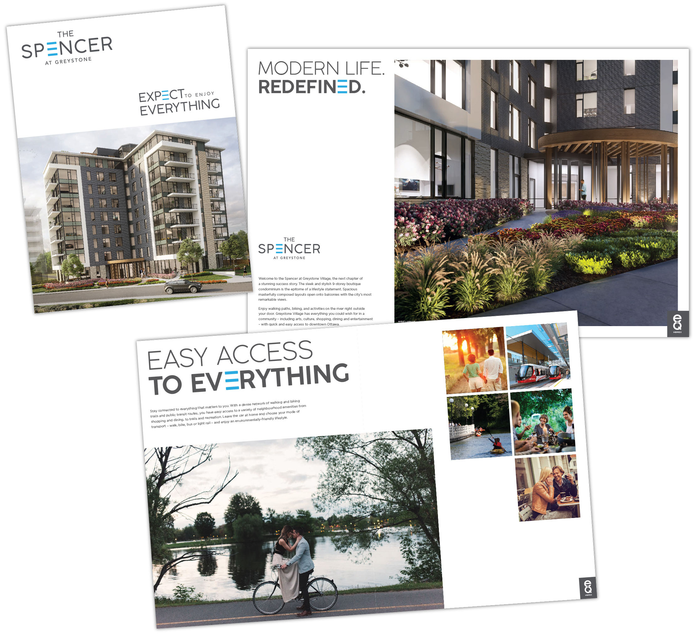 Projects, eQ Homes, Spencer, Print Material
