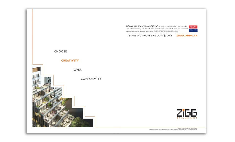Projects, Madison Homes, Zigg, Print Advertising